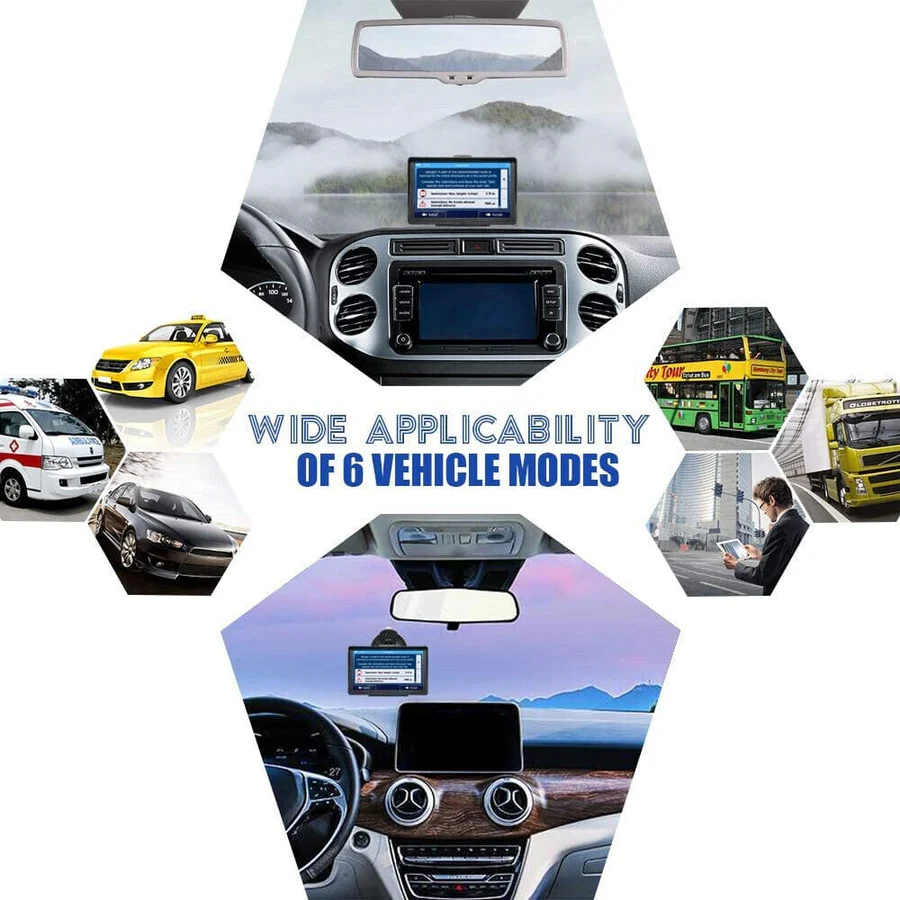 GPS Navigation System | 7-Inch Touchscreen with Lifetime Map Updates | Real-Time Voice Guidance for Confident Travel 6
