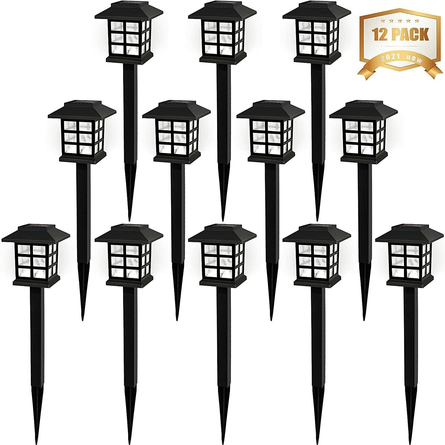 Outdoor Solar Pathway Lights | 12-Pack with Waterproof Design | Eco-Friendly Lighting for Gardens 6