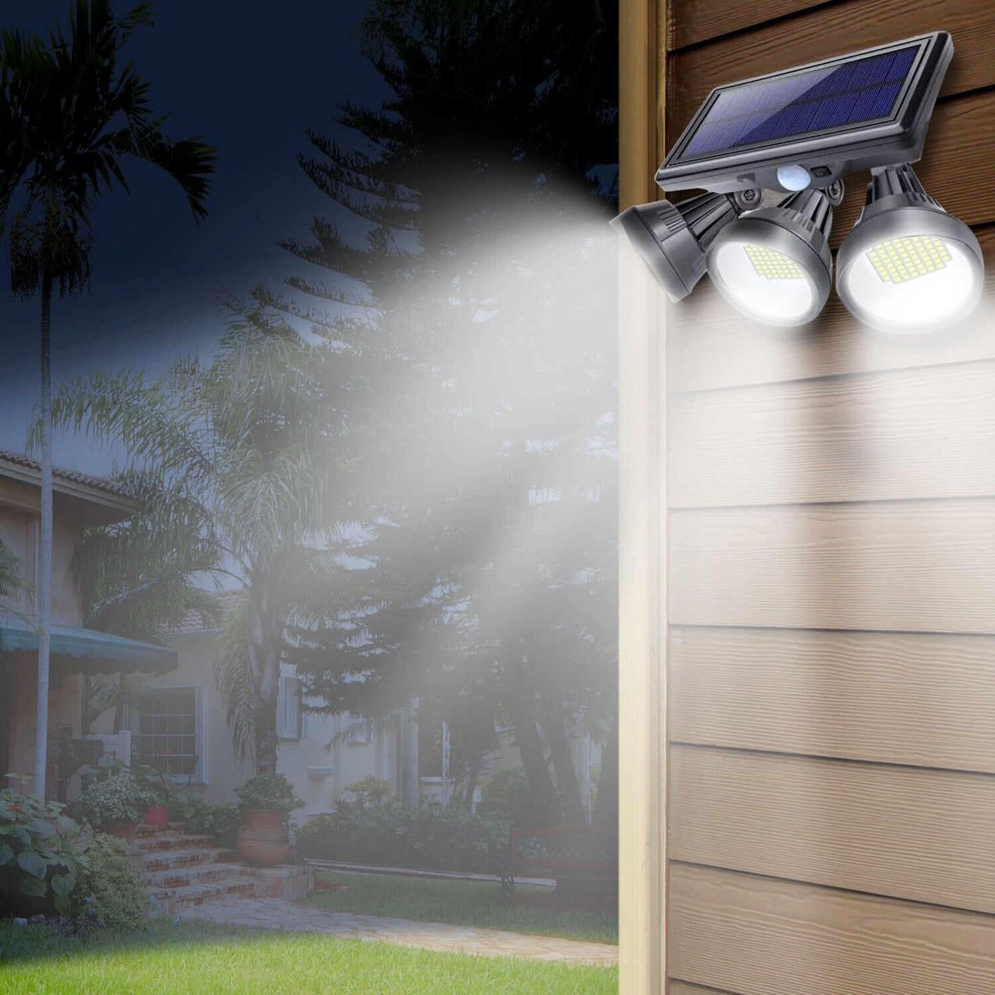 Solar Security Floodlight with Motion Sensor Alvore