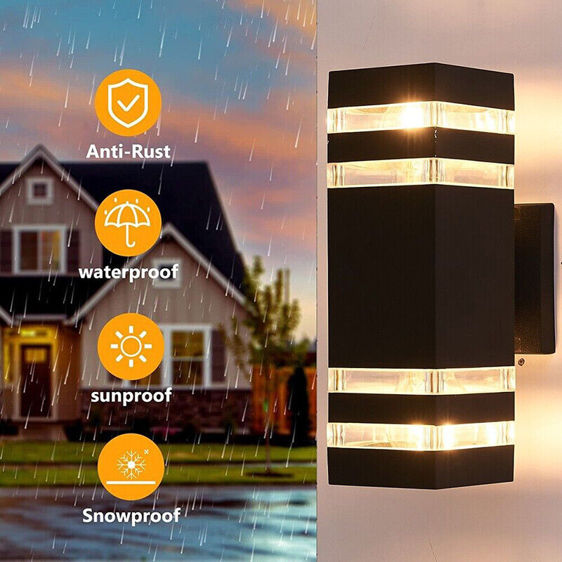 Outdoor Modern Wall Lamp (set of 2) Alvore