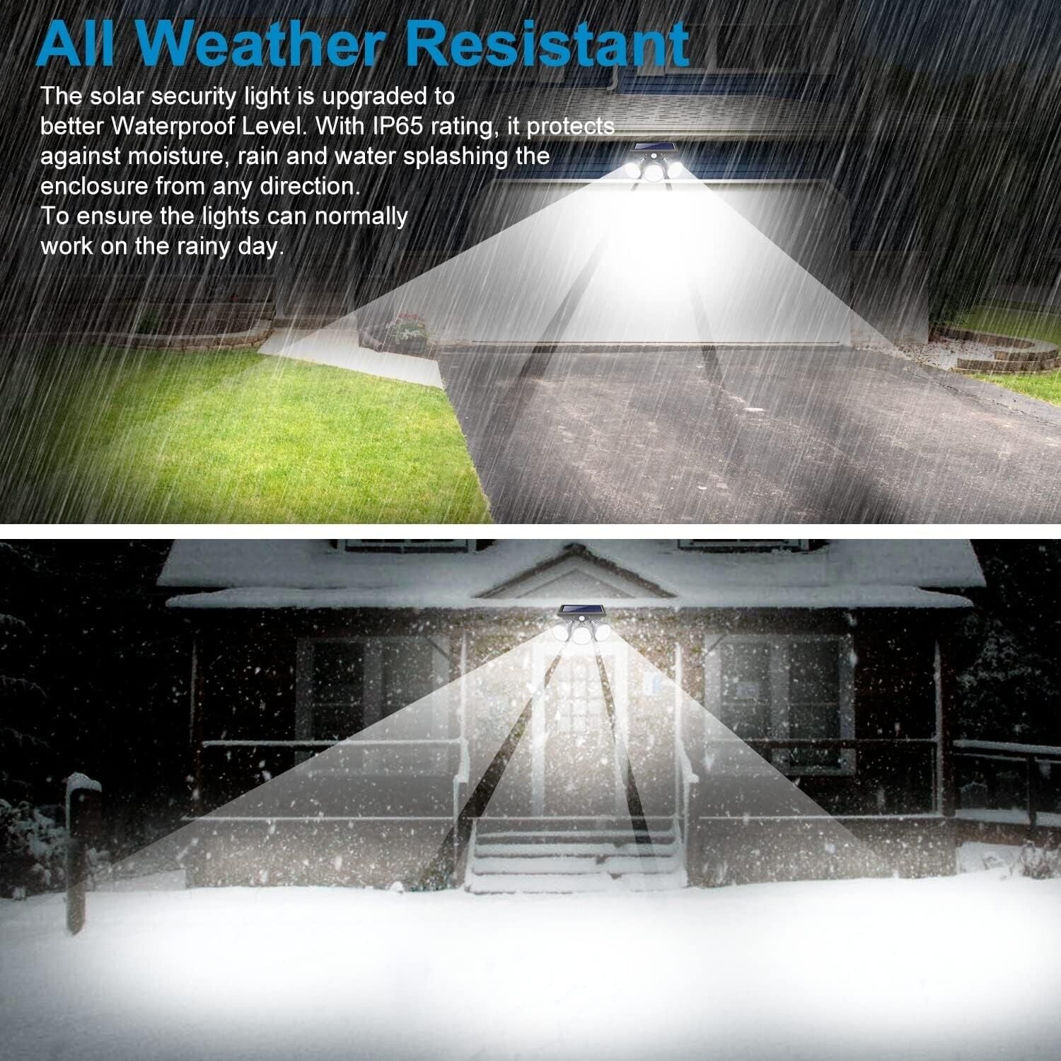 Solar Security Floodlight with Motion Sensor Alvore