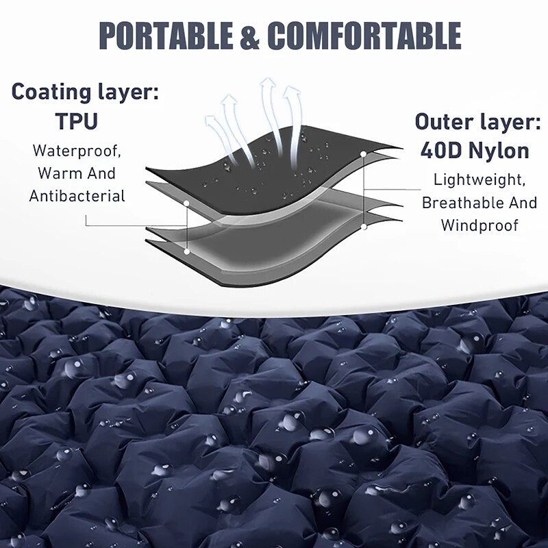 Self-Inflating Double Camping Air Mattress Alvore