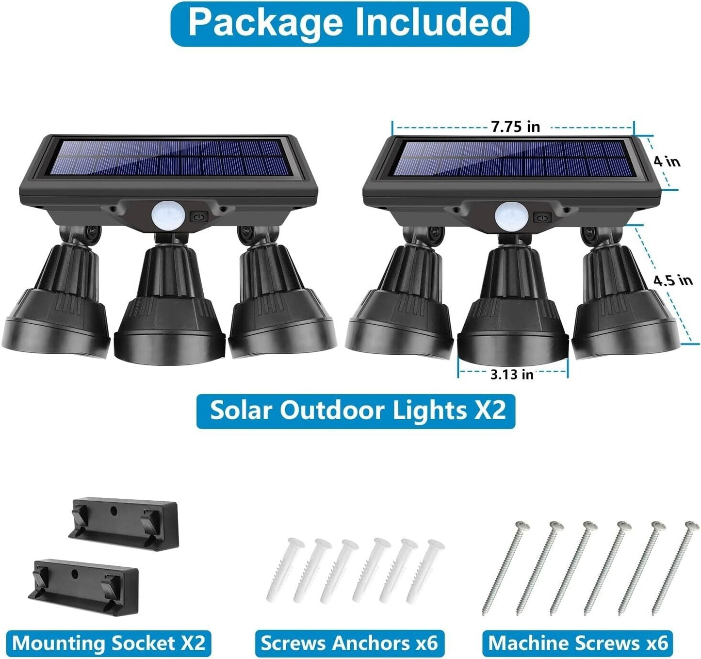 Solar Security Floodlight with Motion Sensor Alvore