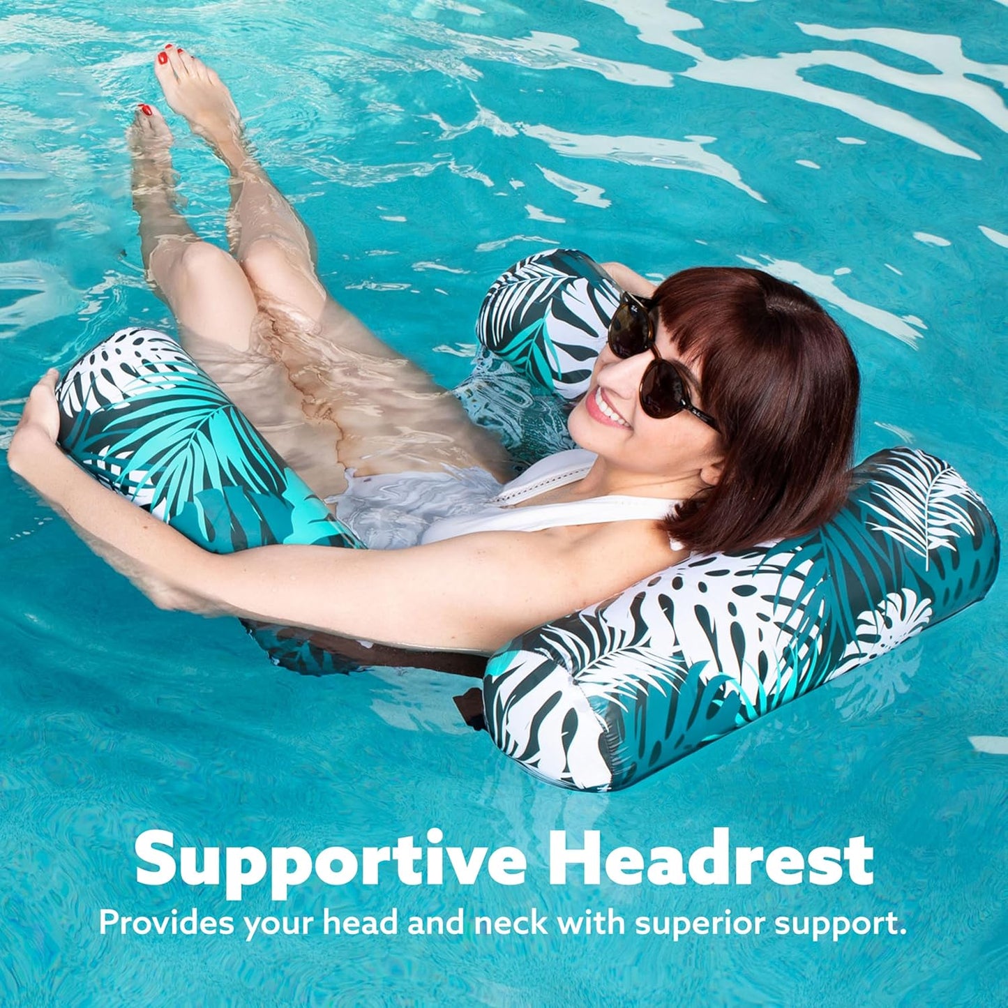 Inflatable Pool Float Chair with Mesh Seat Alvore