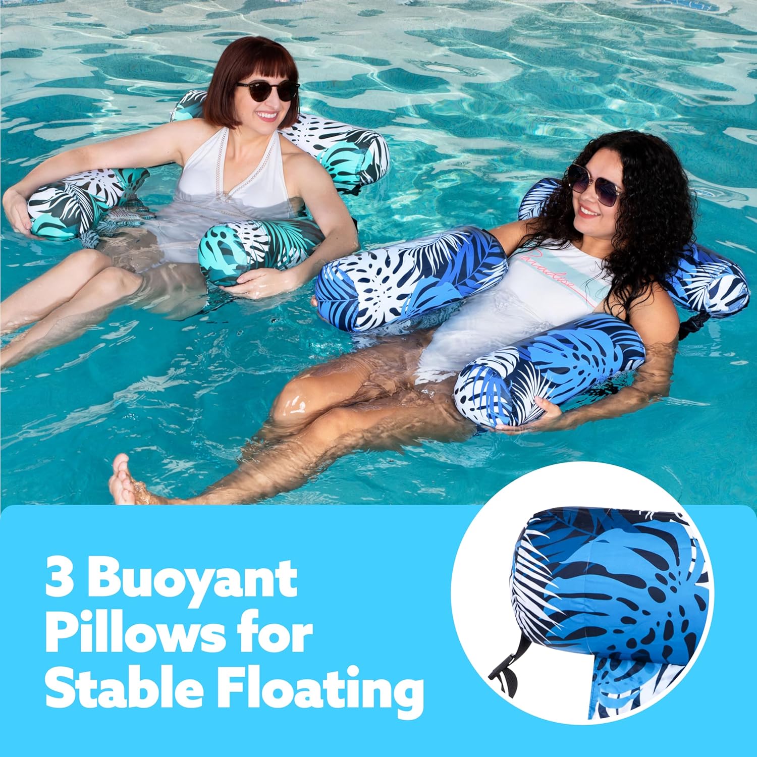 Inflatable Pool Float Chair with Mesh Seat Alvore