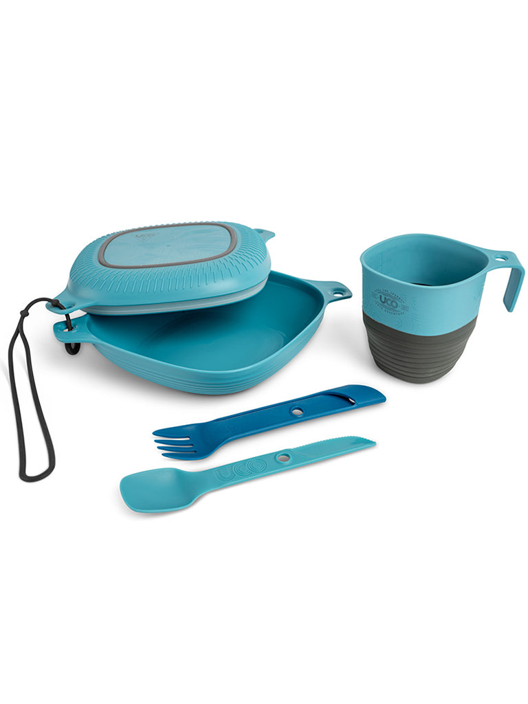 Eco-Friendly Mess Kit | 6-Piece Camping Set with Collapsible Cup | Durable and Microwave Safe for Outdoor Adventures 1