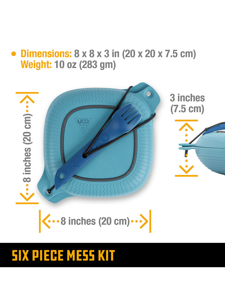 Eco-Friendly Mess Kit | 6-Piece Camping Set with Collapsible Cup | Durable and Microwave Safe for Outdoor Adventures 4