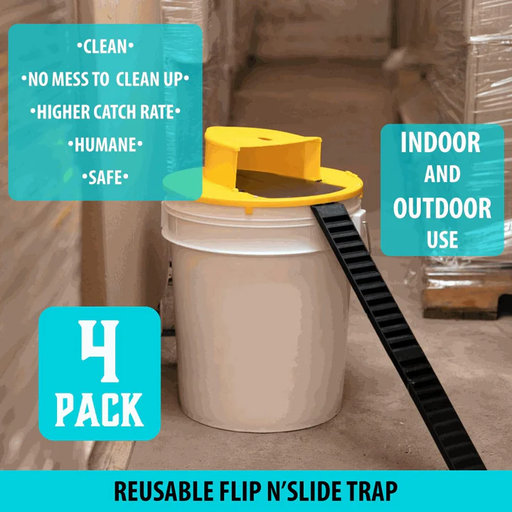 Eco-Friendly | Humane Mouse Trap Bucket Lid with Automatic Reset for Safe Rodent Control 3
