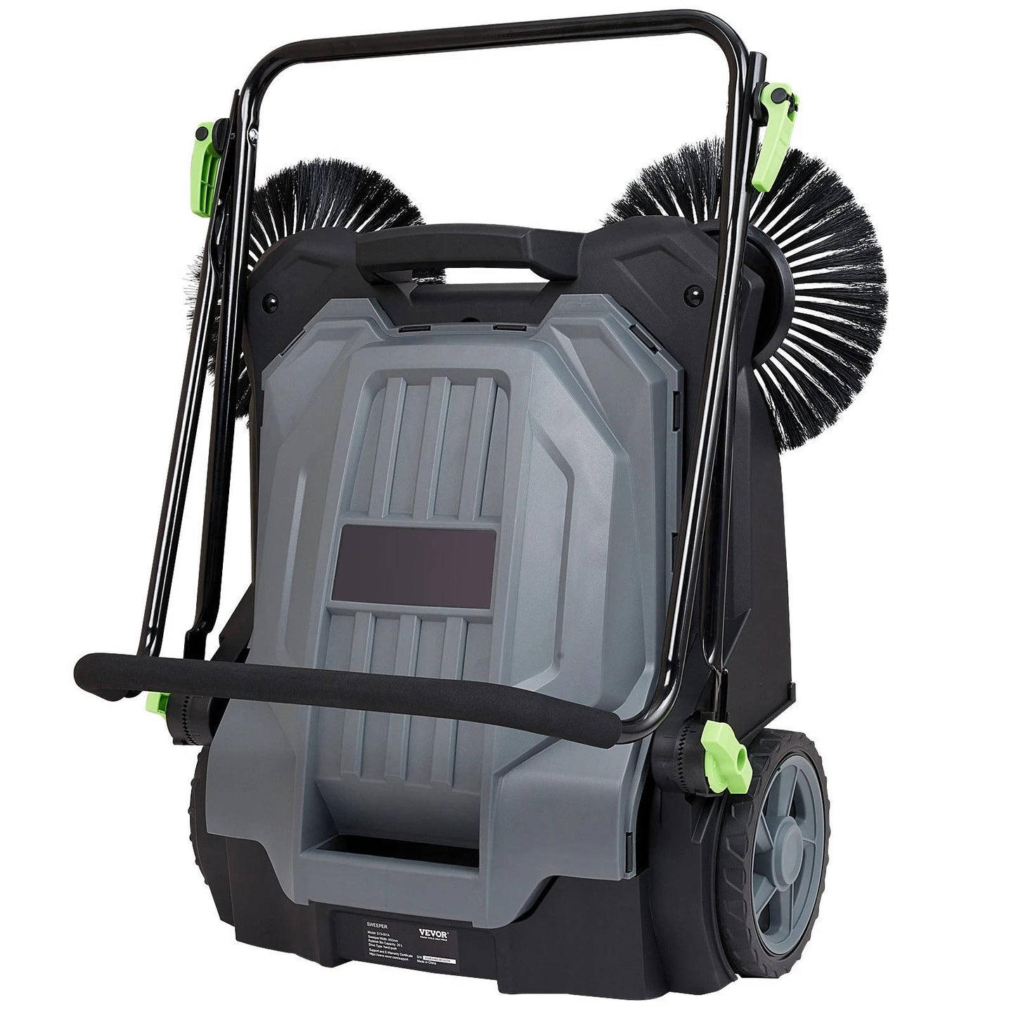 Efficient Floor Sweeper | 25.6 Manual Push Sweeper with 5 Gallon Container | Ideal for Driveways and Warehouses 4