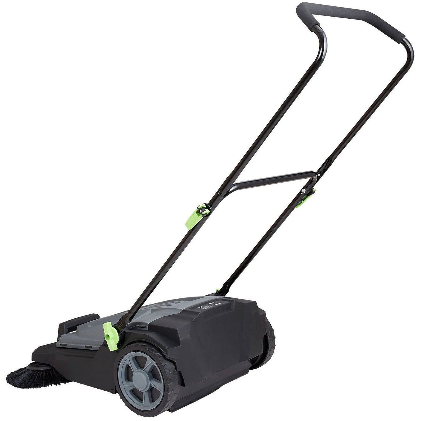 Efficient Floor Sweeper | 25.6 Manual Push Sweeper with 5 Gallon Container | Ideal for Driveways and Warehouses 5
