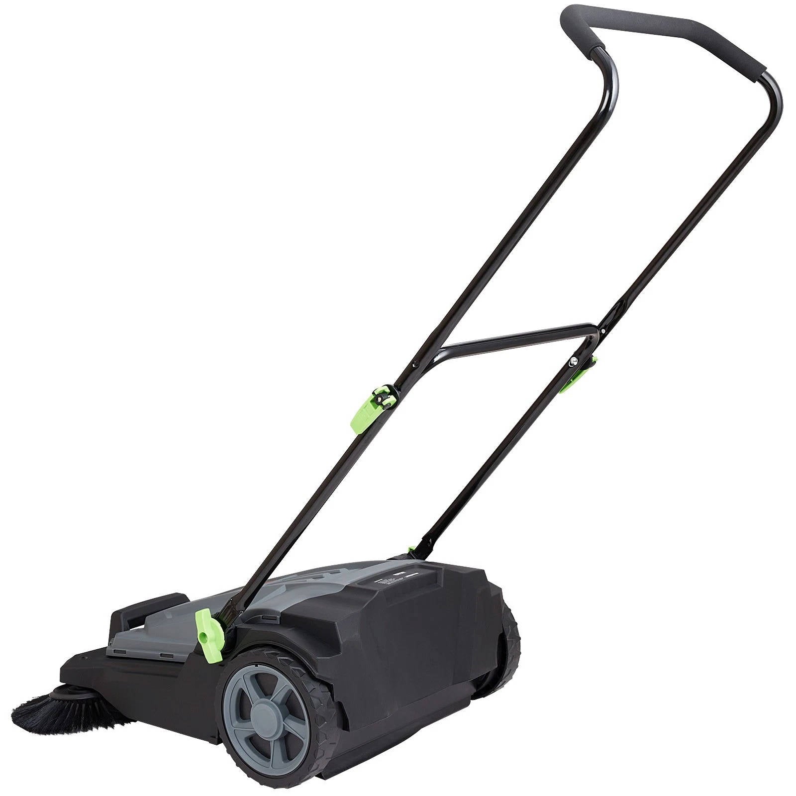 Efficient Floor Sweeper | 25.6 Manual Push Sweeper with 5 Gallon Container | Ideal for Driveways and Warehouses 5