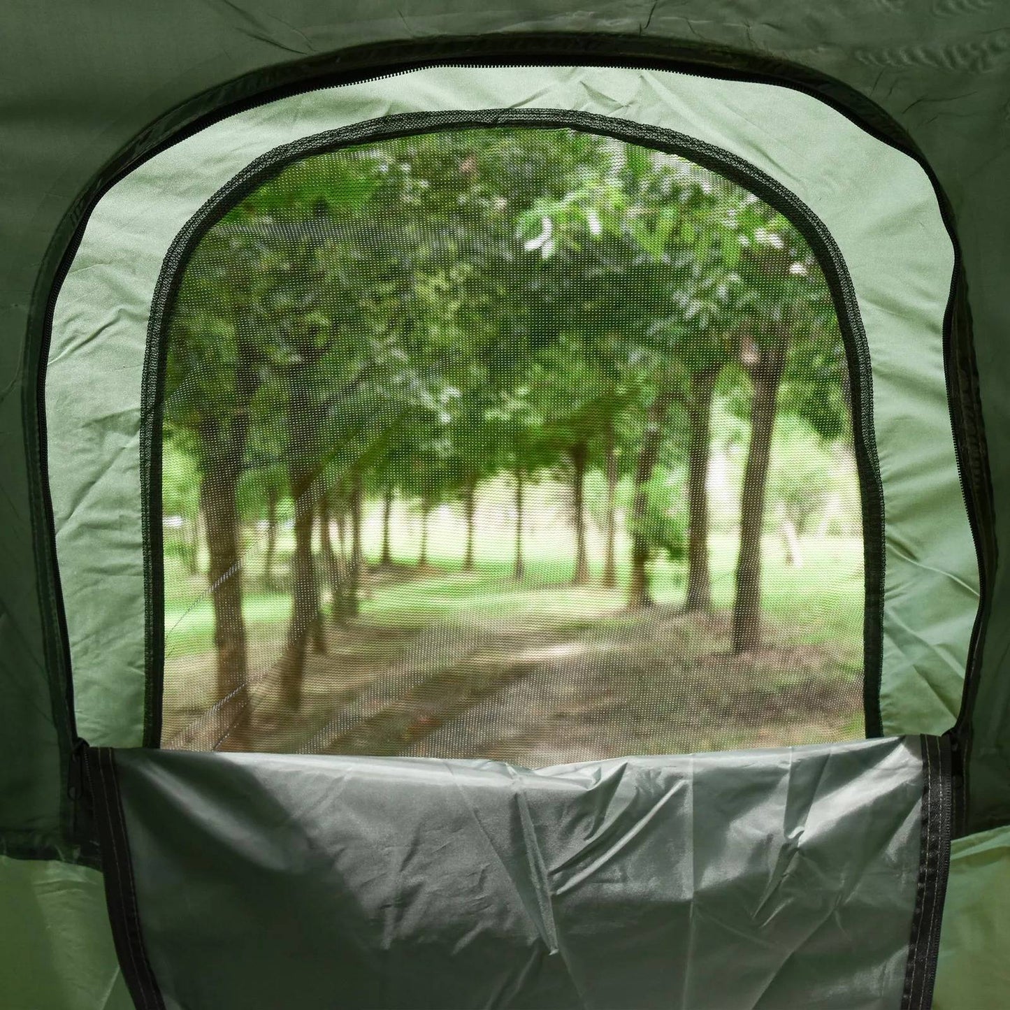 Elevated Camping Cot Tent | 1 Person Backpacking Tent with Integrated Air Mattress & Sleeping Bag for Ultimate Comfort 2