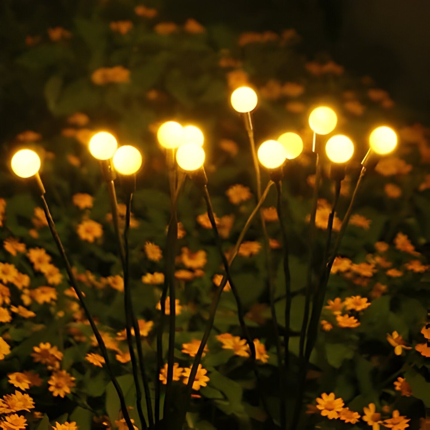 Enchanting Solar Firefly Garden Lights with Flexible Motion | Whimsical Outdoor Illumination for Magical Ambiance 1