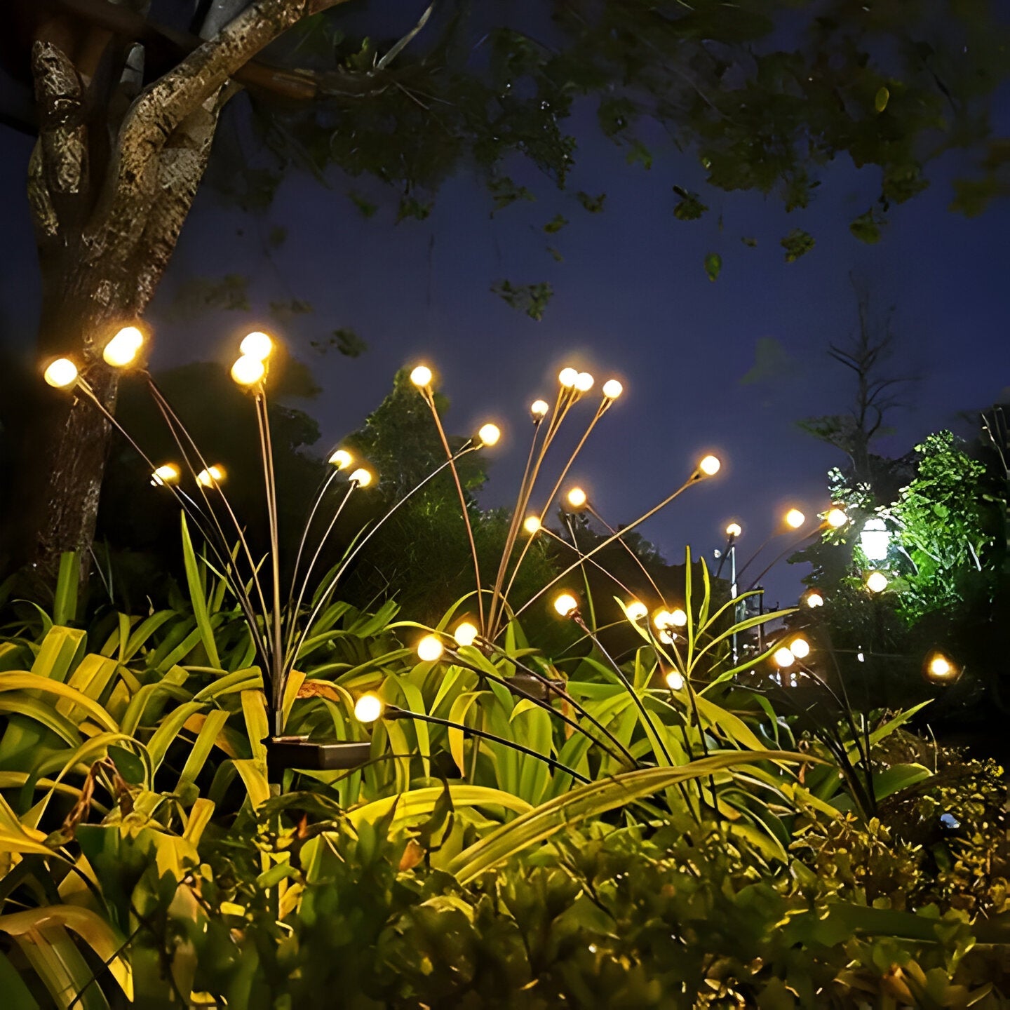 Enchanting Solar Firefly Garden Lights with Flexible Motion | Whimsical Outdoor Illumination for Magical Ambiance 2