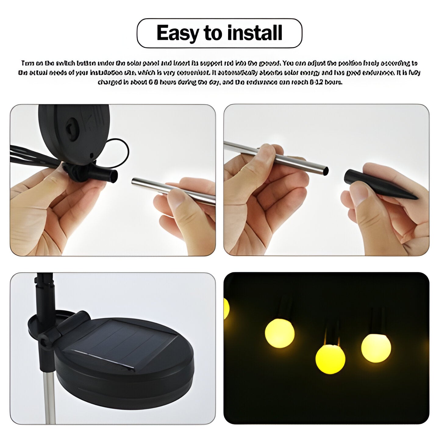 Enchanting Solar Firefly Garden Lights with Flexible Motion | Whimsical Outdoor Illumination for Magical Ambiance 3