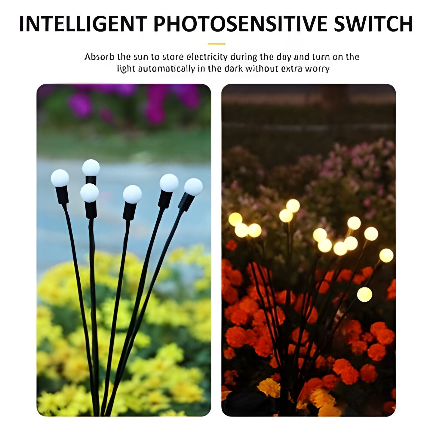 Enchanting Solar Firefly Garden Lights with Flexible Motion | Whimsical Outdoor Illumination for Magical Ambiance 4