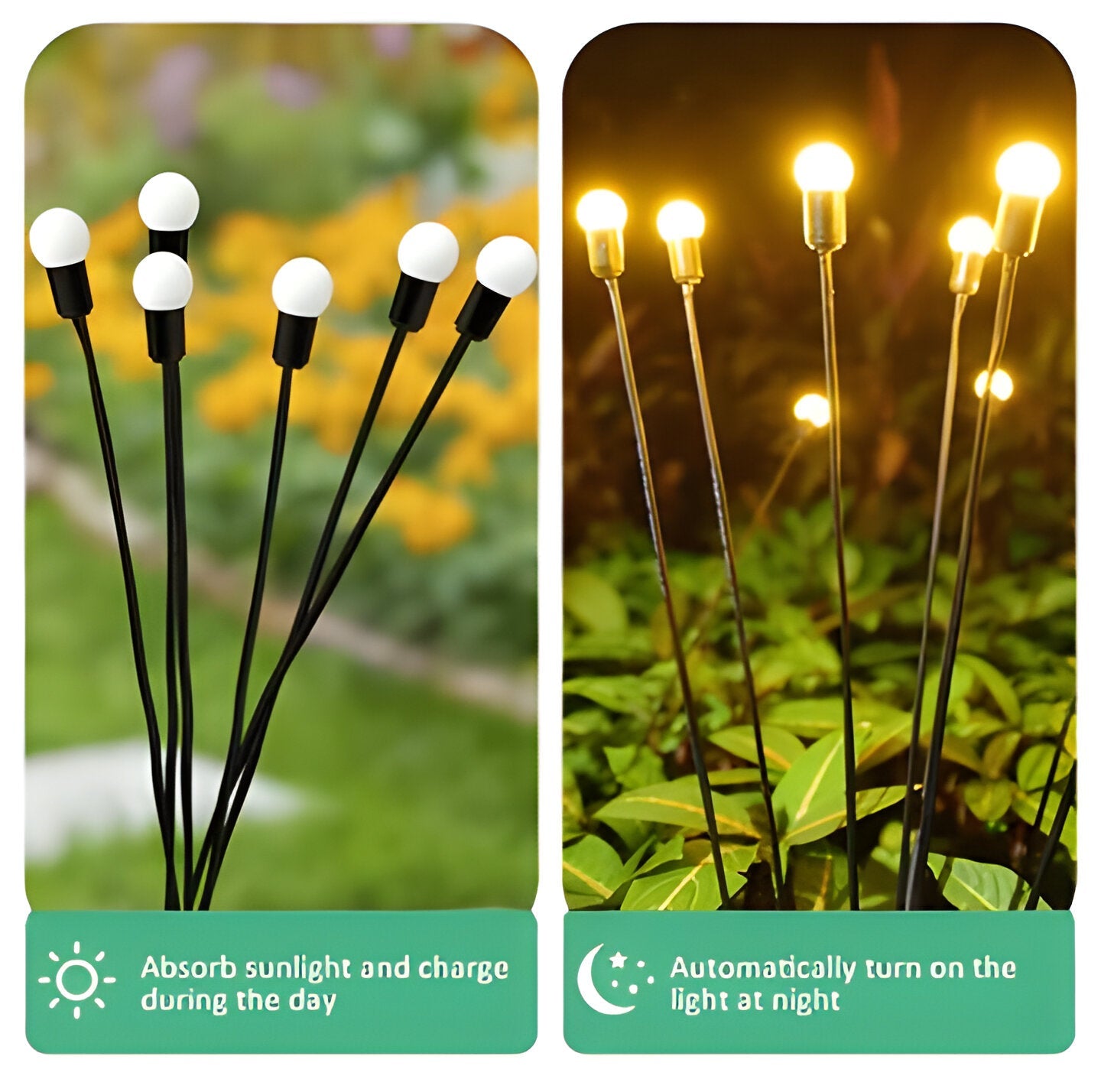 Enchanting Solar Firefly Garden Lights with Flexible Motion | Whimsical Outdoor Illumination for Magical Ambiance 7