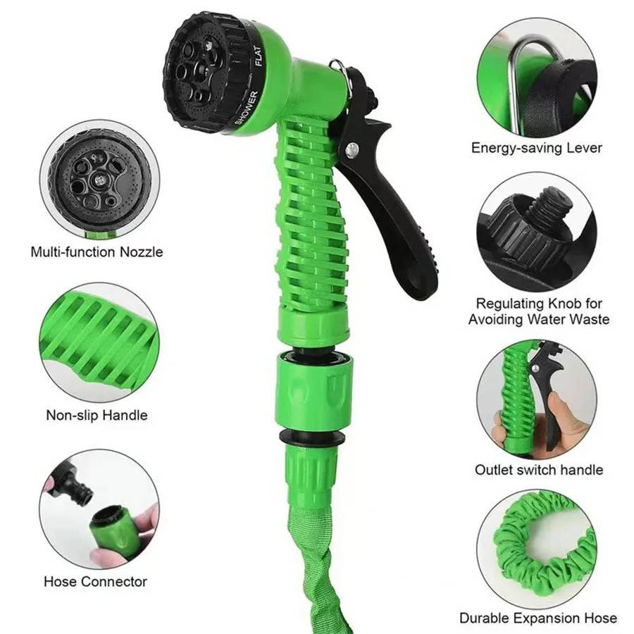 Expandable Garden Hose | Lightweight & Durable Design with 7 Spray Modes | Perfect for Effortless Watering and Cleaning 1