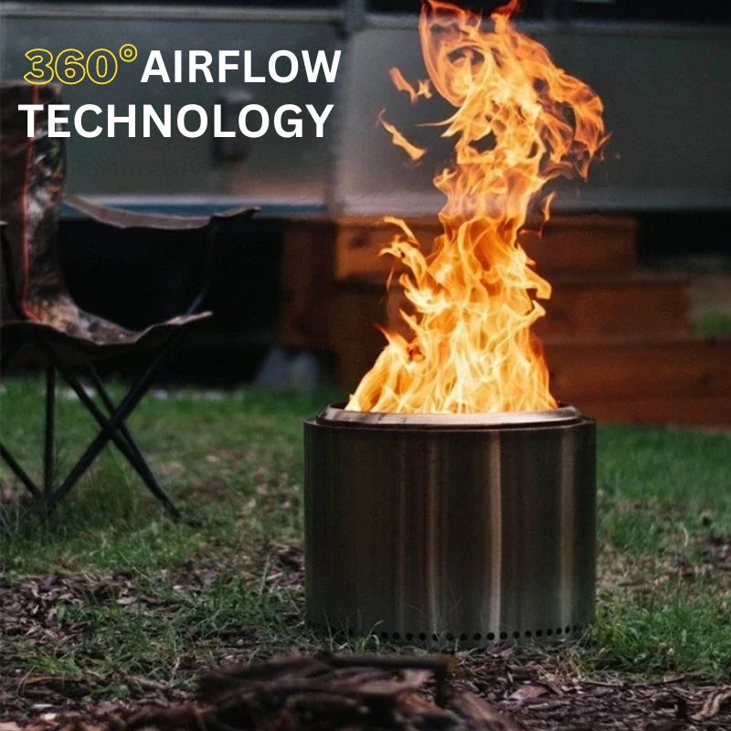 Portable Smokeless Fire Pit Alvore