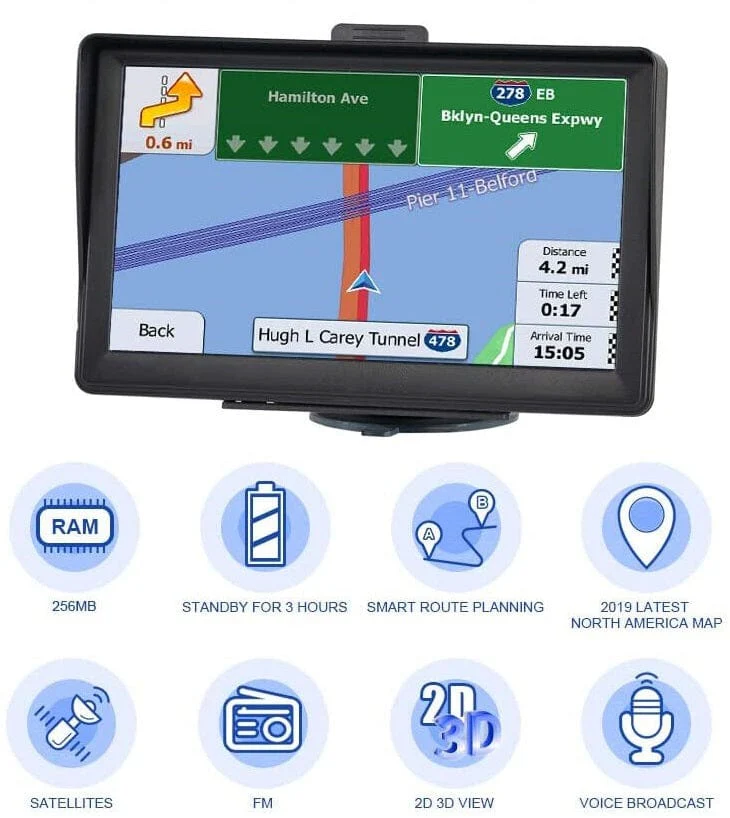 GPS Navigation System | 7-Inch Touchscreen with Lifetime Map Updates | Real-Time Voice Guidance for Confident Travel 5
