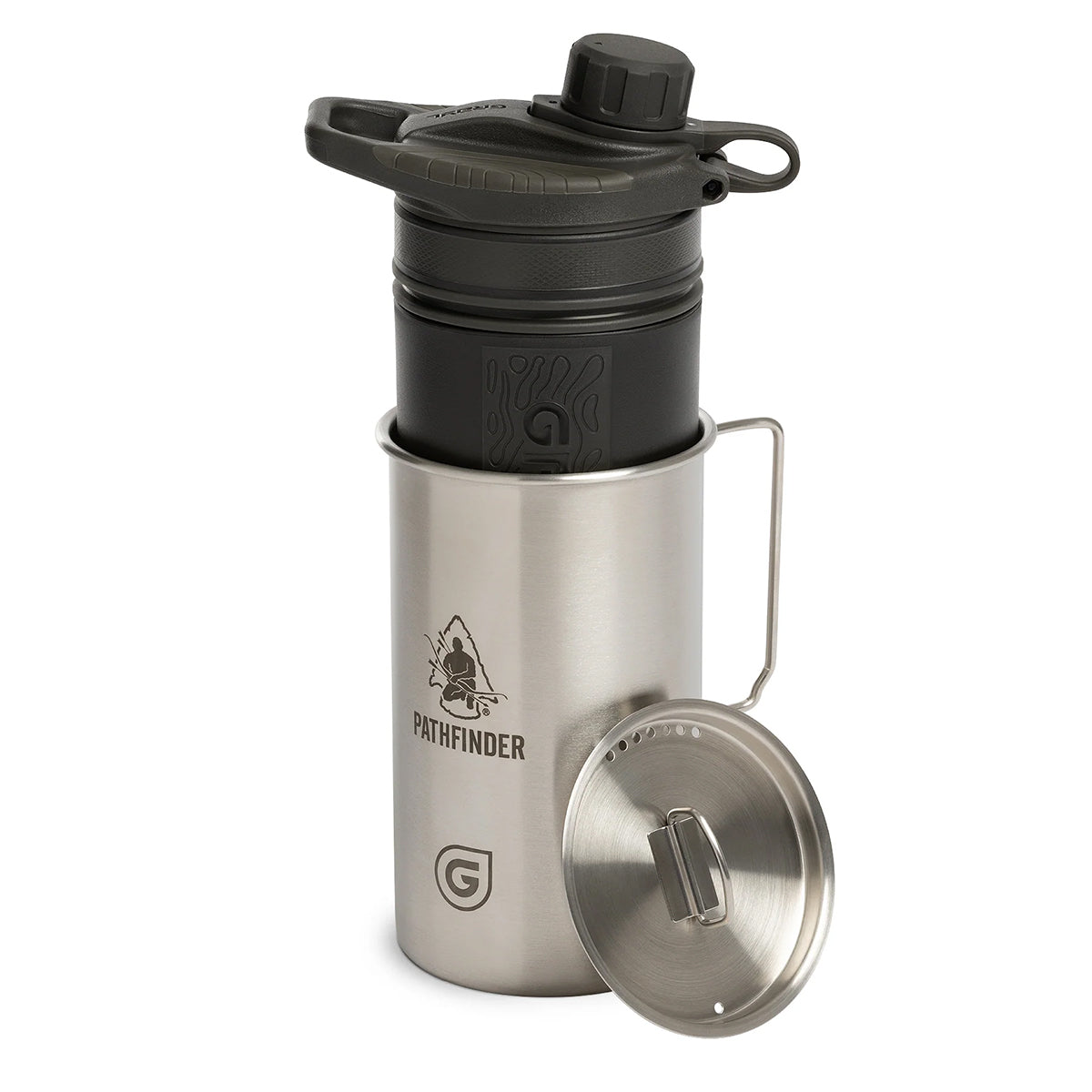 TrailPress 30oz Stainless Steel Nesting Cup with Straining Lid for Outdoor Cooking 5