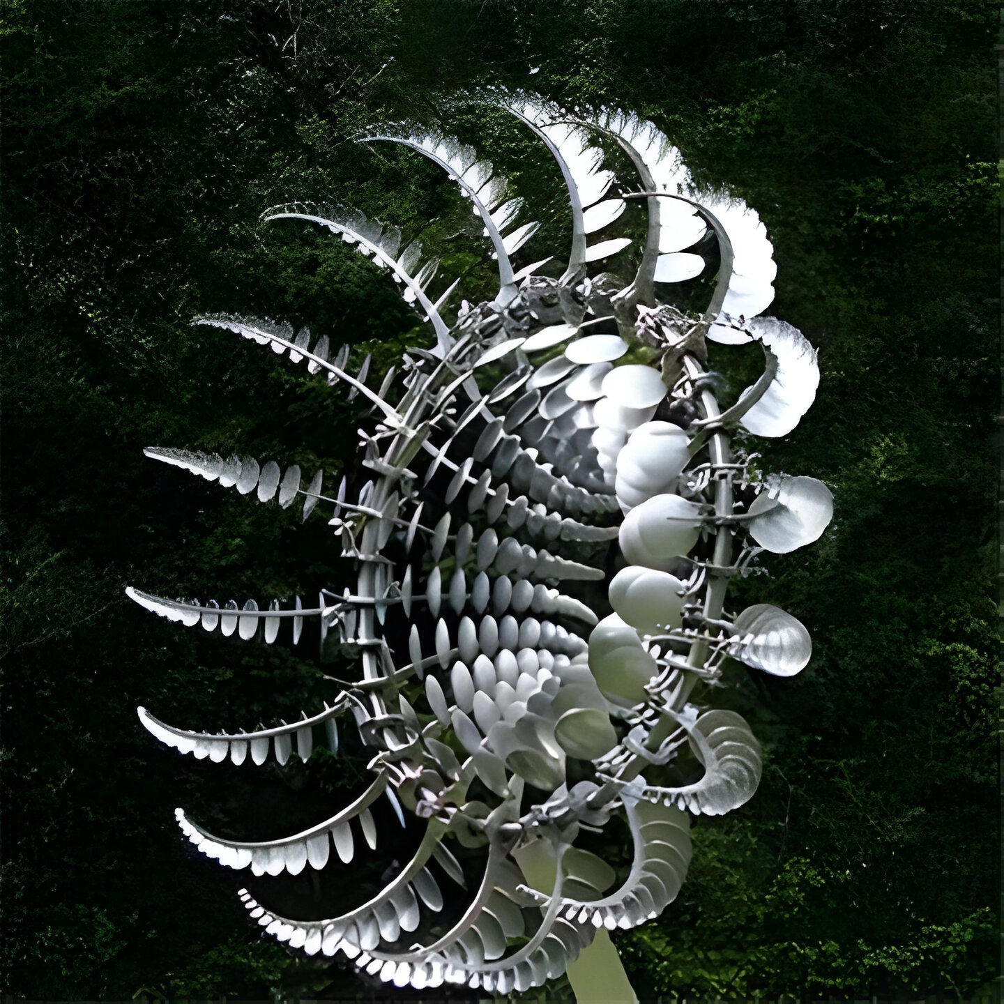 Kinetic Metal Wind Spinner with Dual Rotator Design | Eye-Catching Garden Decor for Dynamic Outdoor Beauty 0