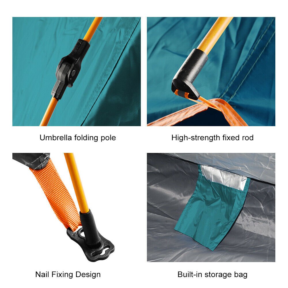 Outdoor Adventure | 2 Person Waterproof Pop-Up Camping Tent with Quick Setup | Lightweight and Compact for Easy Transport 4