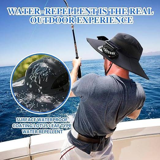 Outdoor Sun Hats | Wide Brim Sun Hat with Dual Fan System | Adjustable Fit for All-Day Comfort 6