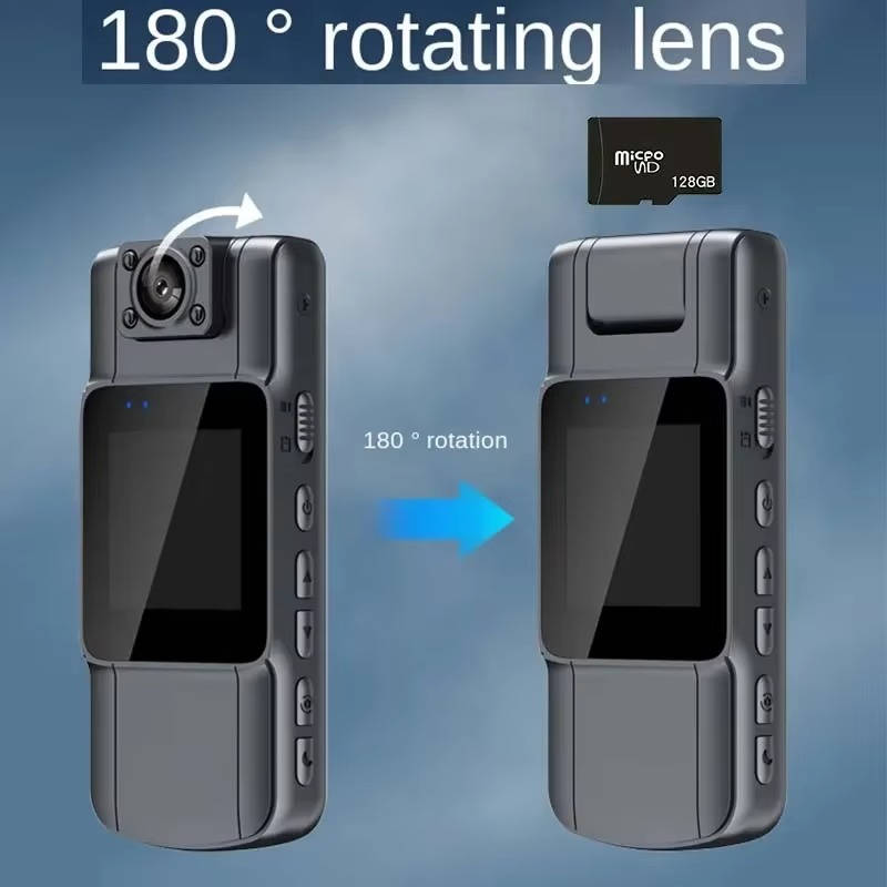 ProGuard | 180° Body Camera with Night Vision & HD Recording | Multi-Directional Capture for Comprehensive Coverage 1