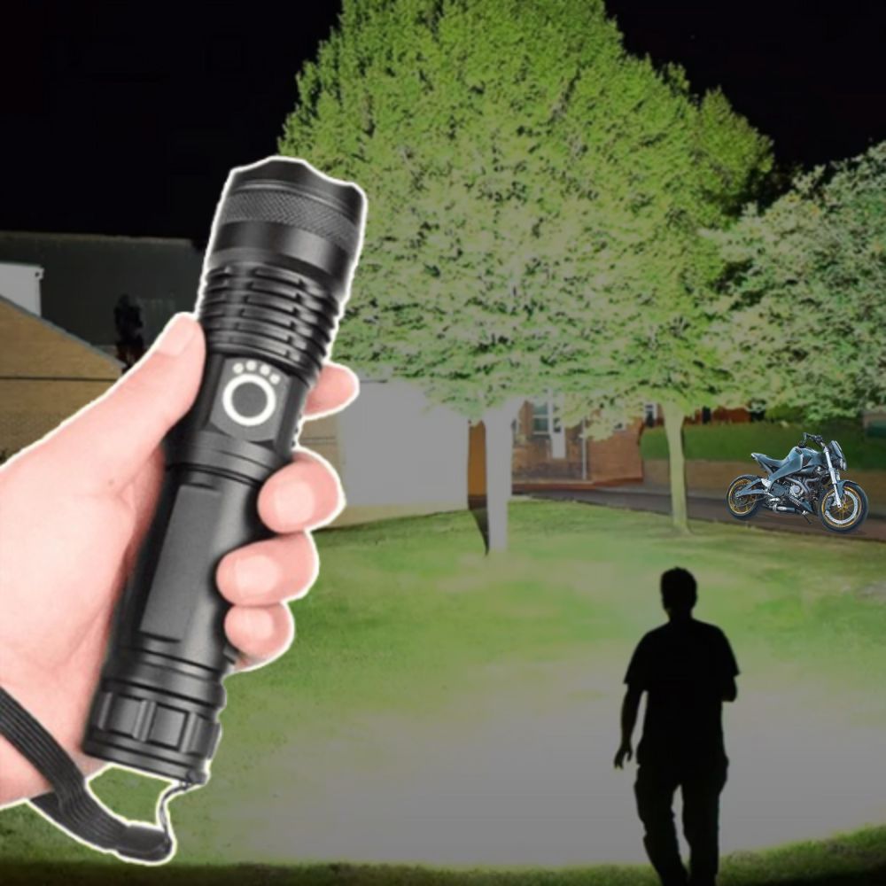 Ultimate Brightness High-Powered Rechargeable Flashlight with Telescopic Zoom 1