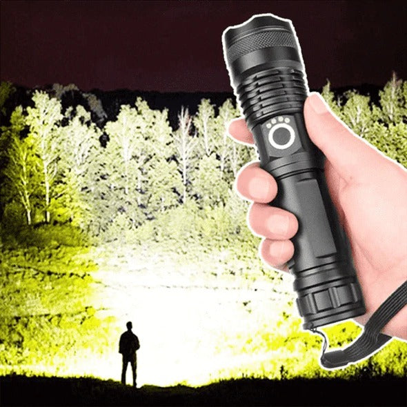 Ultimate Brightness High-Powered Rechargeable Flashlight with Telescopic Zoom 6