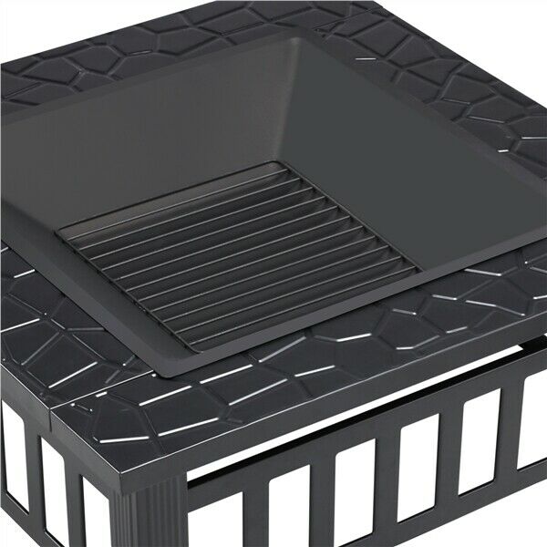Versatile Outdoor Fire Pit | 32-Inch Metal Fire Pit with Cover for Year-Round Enjoyment 2