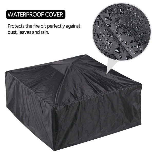 Versatile Outdoor Fire Pit | 32-Inch Metal Fire Pit with Cover for Year-Round Enjoyment 4