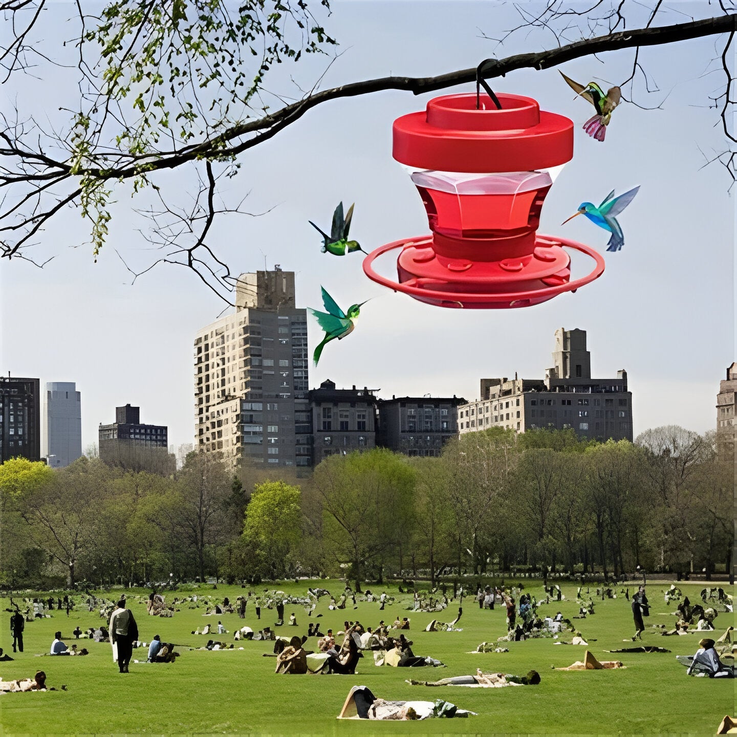 Vibrant Hummingbird Water Feeder with Bee-Proof Design & Perches | 16 oz Capacity for Attracting Hummingbirds 6