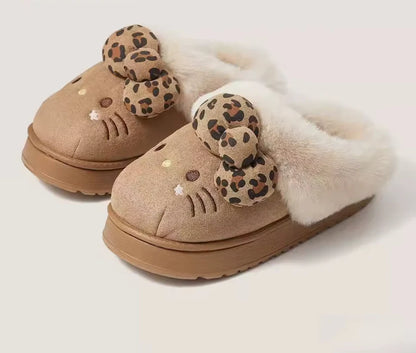 Plush Hello Kitty Slippers