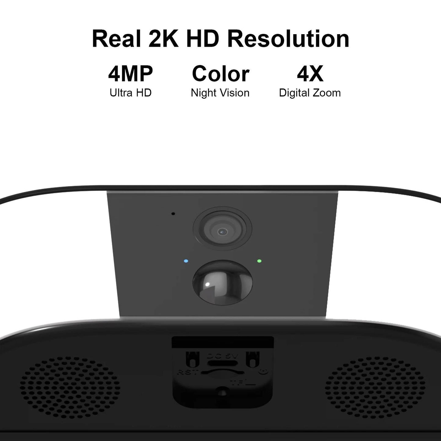 2K Wifi Wireless Floodlight Camera, Two Way Audio Alvore