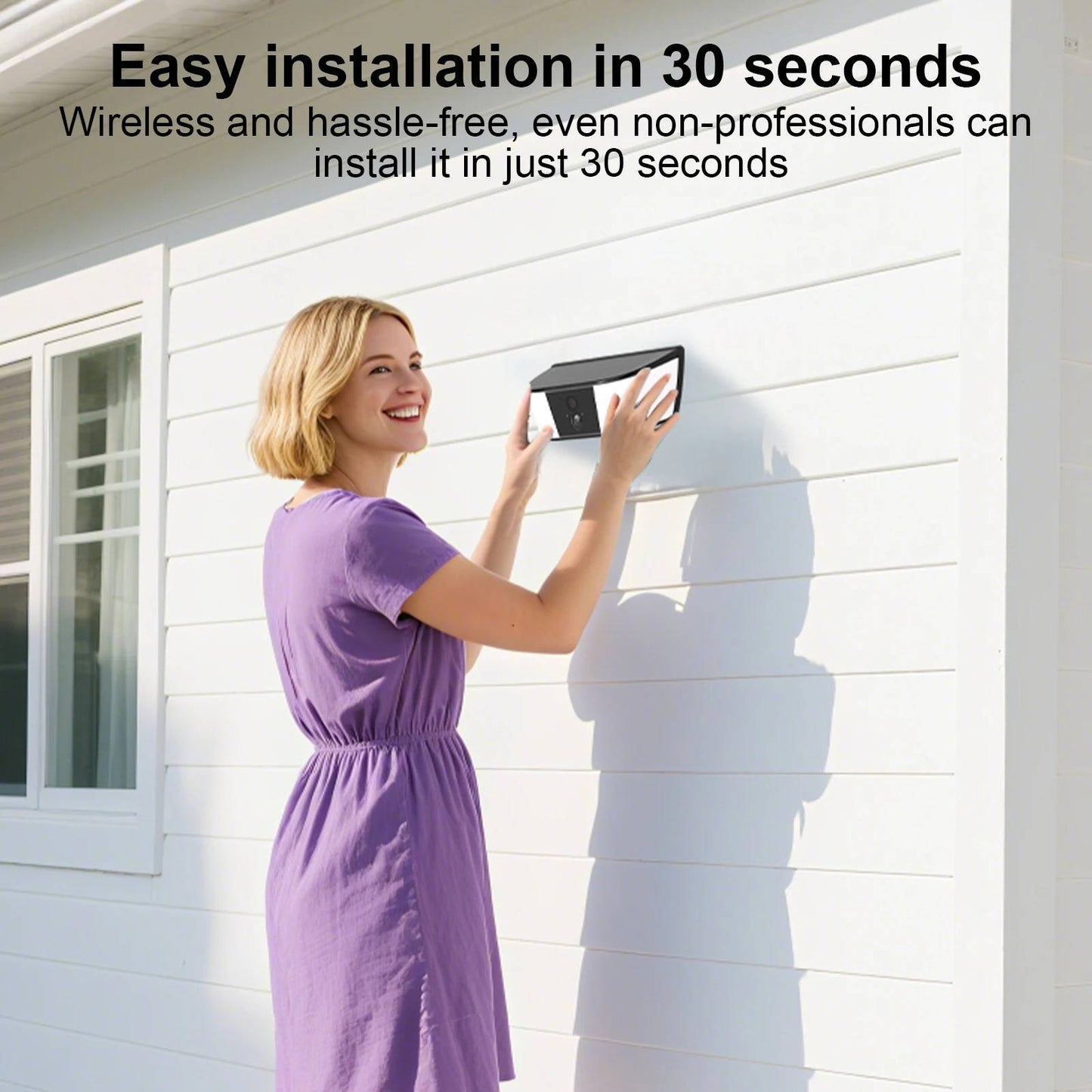 2K Wifi Wireless Floodlight Camera, Two Way Audio Alvore