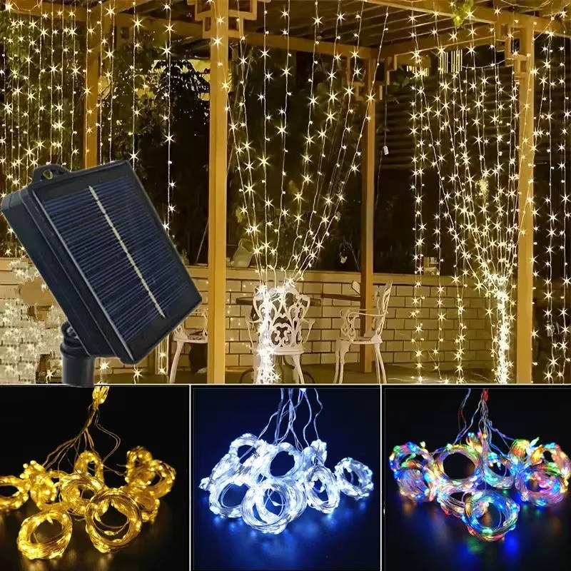 Solar LED Curtain Lights Alvore
