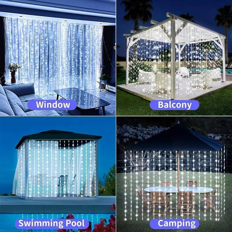 Solar LED Curtain Lights Alvore