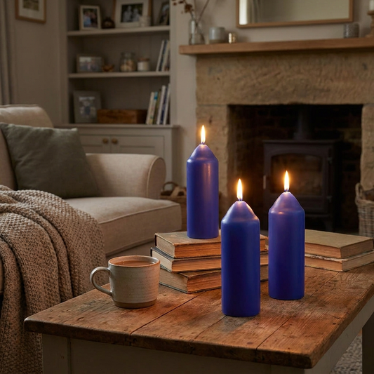 Cozy Glow Citronella Candles in use