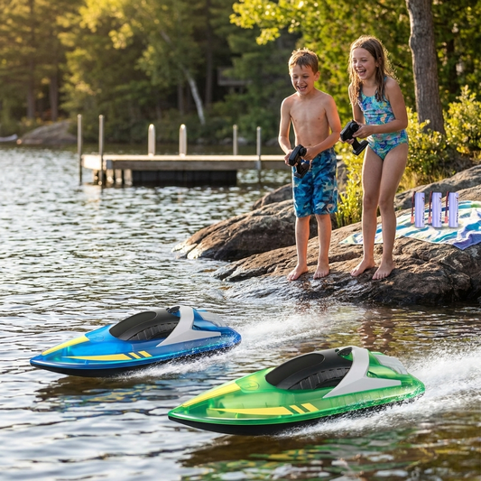 Remote Control Boats in use