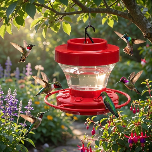 Hummingbird Water Feeder in use