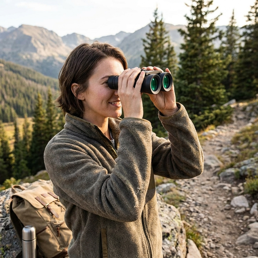 HD Binoculars in use