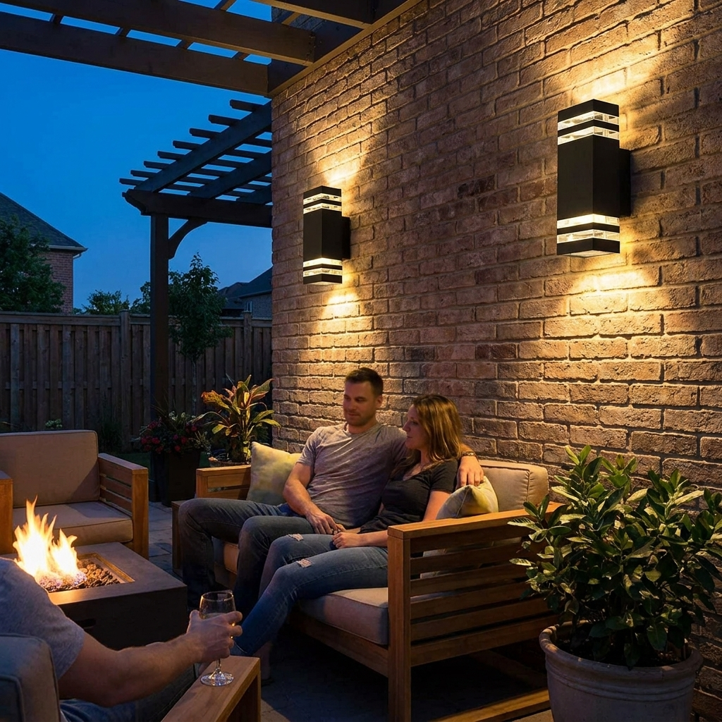 Outdoor Modern Wall Lamp in use