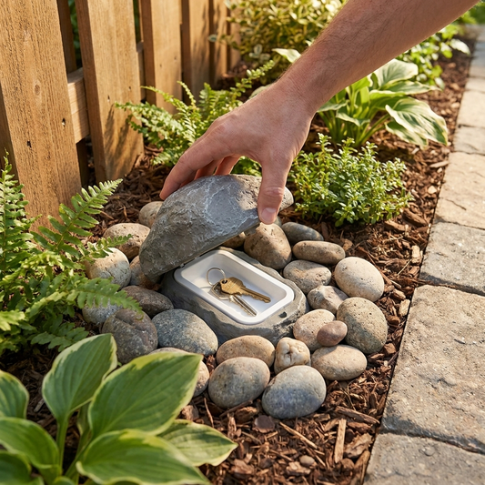 Outdoor Hidden Key Lock Box lifestyle