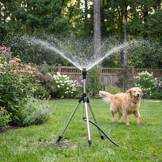 Tripod sprinkler lifestyle