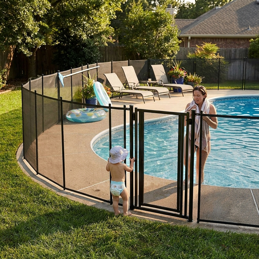 Pool safety fence lifestyle