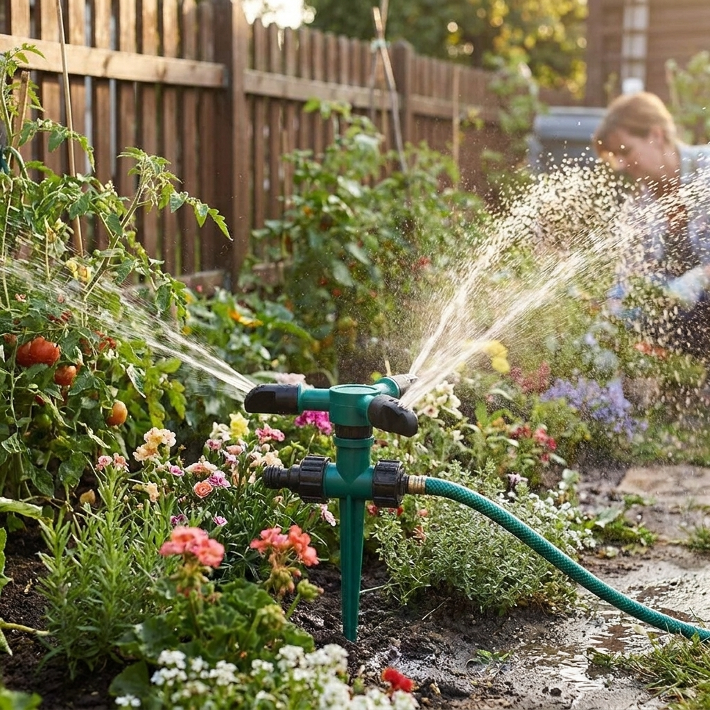 Garden sprinkler set lifestyle