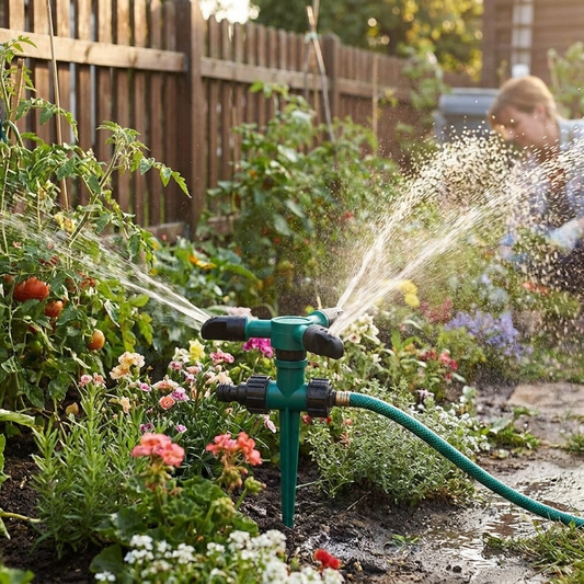 Garden sprinkler set lifestyle