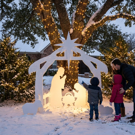 Christmas nativity set lifestyle